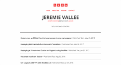 Desktop Screenshot of jeremievallee.com