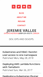 Mobile Screenshot of jeremievallee.com
