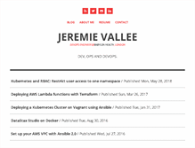 Tablet Screenshot of jeremievallee.com